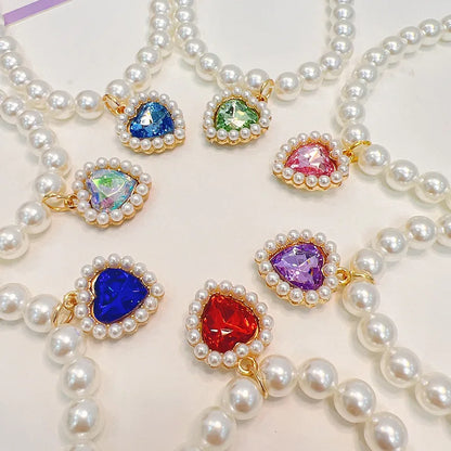 Adjustable Pet Pearl Necklace Accessories