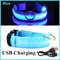 Usb Cat Dogs Collars Detachable Night Led Glow