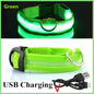 Usb Cat Dogs Collars Detachable Night Led Glow
