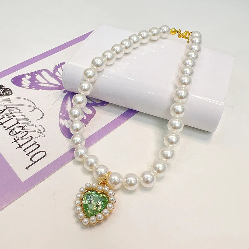 Adjustable Pet Pearl Necklace Accessories
