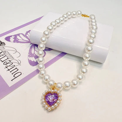 Adjustable Pet Pearl Necklace Accessories